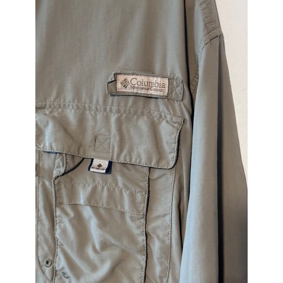 Columbia PFG Men’s Olive Green Fishing Shirt - Large - Picture 3 of 7